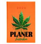 FunnyCase Könyvnaptár 2026 A5 Narancssárga Napi határidőnapló Laza tervező (Kalendarz Planer Luzaka Pomarańczowy)