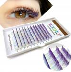 Frezarkowo Színes Műszempillák 8-13mm D ív, Pasztell Lila (MR0104-29)