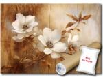 Consalnet Fotótapéta Flizelina Fehér Virágok Barna Pergamen 150x105 ragasztó ingyen (14753VX3)
