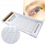 Frezarkowo Szempillaspirál Színes 8-13mm, curl D, 12 csík, Fehér (MR0104-09)