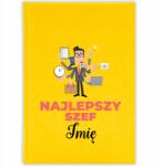 FunnyCase Könyvnaptár 2026 Legjobb Főnök *név* Citrom Ajándék Minták (Kalendarz Cytrynowy NAJLEPSZY SZEF *IMIĘ*)