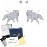 Mejk Jewellery Ezüst fülbevaló Staffordshire Bull Terrier 925 Nő Dedikálás Ingyenes (Staffordshire Bull Terrier)