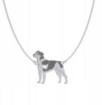 Mejk Jewellery Ezüst nyaklánc kutyával Brazilian terrier 925 Ékszer Gravírozás Ingyenes (NASZYJNIK Z BRAZILIAN TERRIER) - allegro - 15 205 Ft