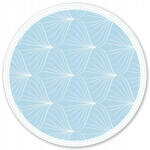 DecorOutlet Kék, tartós vinil szőnyeg beltéri vagy erkély szőnyeg Vonalas minta, fi140 (dww-140-w0015275)