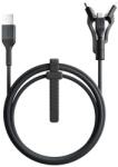 Nomad Здрав кевларен кабел за устройства с Lightning, microUSB и USB-C порт (150 см) - Nomad Kevlar USB-A to Universal Cable v2 (черен) (NM01325185)