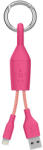 Belkin Кабел тип ключодържател за всички устройства с Lightning порт - Belkin Mixit Lightning to USB Clip Cable (розов) (F8J173BT06INPNK)