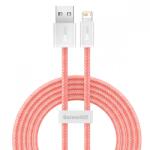 Baseus USB към Lightning кабел за Apple устройства с Lightning порт (200 см) - Baseus Dynamic Fast Charging Lightning to USB Cable 2.4A (CALD000507) (розов) (CALD000507)