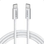 Anker Кабел с бързо зареждане за устройства с USB-C порт - Anker Zolo USB-C to USB-C Cable 240W (180 см) (сив) (A8060H22)