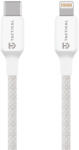 Tactical Здрав кабел с въжена оплекта за устройства с Lightning порт - Tactical Stitch Thread USB-C to Lightning Cable 27W (30 см) (бял) (57983126585)
