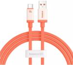 Baseus Здрав USB-A към USB-C кабел за устройства с USB-C порт - Baseus Zero Degrees USB-A to USB-C Data Cable 100W (200 см) (оранжев) (P10368801731-01)