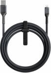 Nomad Здрав кевларен кабел за устройства с Lightning порт (300 см) - Nomad Kevlar USB-A to Lightning Cable (черен) (NM01A12000)