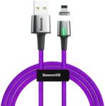 Baseus Кабел с магнитен конектор за Apple продукти с Lightning порт (200 см) - Baseus Zinc Magnetic USB Lightning Cable (CALXC-B05) (лилав) (CALXC-B05)