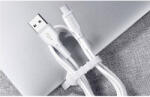 Mcdodo Кабел с гумирана обвивка за устройства с USB-C порт (120 см) - Mcdodo CA-7280 USB-A to USB-C Charging Cable 3А (бял) (CA-7280)