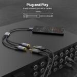 4smarts Активен кабел USB-C мъжко към 2xRCA (чинча) женско за устройства с USB-C порт (20 см) - 4smarts MatchCord Active USB-C Male to 2xRCA Female Adapter Cable (черен) (456903)