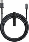 Nomad Здрав кабел с въжена оплетка за устройства с Lightning порт (300 см) - Nomad Rugged USB-A to Lightning Cable (черен) (NM01A11B00)