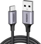 UGREEN Кабел с въжена оплетка и бързо зареждане за устройства с USB-C порт - Ugreen USB-A to USB-C Cable 18W (черен) (200 см) (S288-60128)