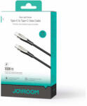 JOYROOM Star-Light USB-C to USB-C Cable 100W - USB-C към USB-C кабел за устройства с USB-C порт (120 см) (черен) (JYR847)