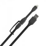 Tylt Кабел 2в1 за Apple и MicroUSB устройства - Tylt Syncable Duo Charge & Sync Lightning and MicroUSB (IP5-MIC12BK-T)