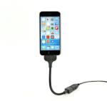 Fuse Chicken Стоманен Lightning кабел и док станция с клипове и удължител за iPhone, iPad, iPod с Lightning - Fuse Chicken Bobine Blackout Everywhere Mount