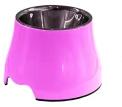 Nunbell Ergonomikus magasított melamin etetőtál pink 500ml