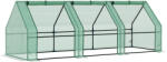 Outsunny sera gradina cu prelata, 270x90x90cm, verde | Aosom Romania (01-0469)