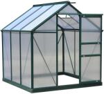 Outsunny Sera de Gradina din Policarbonat si Aluminiu, pentru gradinarit si protectia plantelor, Verde | Aosom Romania (845-058)