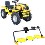 ProGarden Minitractor ProGARDEN Campo T12 V25.1 4x4 12CP diesel hidraulica fata-spate roti 6.00-12 Cositoare frontala rotativa cu 3 discuri (4560000104/2) - motosape-motocoase