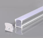 Optonica Alumínium profil LED szalaghoz, szürke/fehér fedő, Optonica, 5175 (5175)