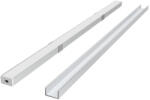 Ledline PRIME felületre szerelhető LED profil szett ezüst - opál fedlappal, rögzítőkkel és végzárókkal, LED line, LL-203617 (LL-203617)