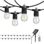 Kobi Napelemes GARLAND LED fényfüzér STARLIGHT NEO 20m 20x0.042W E27 LED2B, 1W, 2700K, meleg fehér, CRI≥80, IP54, KOBI-004523 (KOBI-004523)
