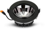 V-TAC Süllyeszthető COB LED mélysugárzó lámpa PRO, 30w, 6400K, hideg fehér, 2400lm, 120°, fekete, CRI>80, V-TAC, 20059 (20059)