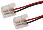 Ledline LED szalag click csatlakozó dupla 8 mm-es 2 tűs kábellel, LED line, LL-243493 (LL-243493)