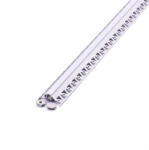 V-TAC LED szalag profil, ezüst/fehér fedő, 2000mm, V-TAC, 3361 (3361)