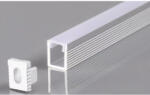Optonica Alumínium profil LED szalaghoz, ezüst/fehér fedő, Optonica, 5141 (5141)
