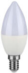 V-TAC LED izzó gyertya alakú E14 PRO, 5, 5w, 3000K, meleg fehér, 470lm, 180°, fehér, CRI>80, dimmelhető, V-TAC, 2120045 (2120045)