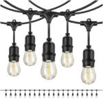 Kobi Garland BAJA LED fényfüzér szett 20x1W 20m E27 Kobi Design, 2700K, meleg fehér, 500lm, CRI≥80, IP44, KOBI-002221 (KOBI-002221)