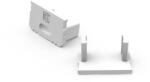 Ledline Végzáró 10 mm-es felületi alumínium LED profilhoz, fehér - csomagolás (1 pár), LED line, LL-479051 (LL-479051)