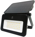 LED Line FLOWLITE napelemes reflektor, 120°, IP65, 3, 7 V DC, 20 W, fekete, 3 év garancia, CCT, 1000lm, szabályozható, LED line, LL-211346 (LL-211346)