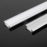 V-TAC LED szalag profil, ezüst/fehér fedő, 2000mm, V-TAC, 10320 (10320)