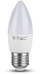 V-TAC LED izzó gyertya alakú E14, 4, 5w, 4000K, természetes fehér, 470lm, E27, 180°, fehér, CRI>80, V-TAC, 2143431 (2143431)