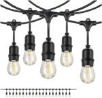 Kobi Garland BAJA LED fényfüzér szett 20x1W E27 10m Kobi Design, 2700K, meleg fehér, 500lm, CRI≥80, IP44, KOBI-002219 (KOBI-002219)