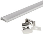 Optonica Rugalmas, hajlítható alumínium profil LED szalaghoz, ezüst/fehár fedő, Optonica, 5001 (5001)