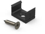 Ledline Rögzítő 10 mm-es felületi alumínium LED profilhoz, fekete - csomagolás (1 pár), LED line, LL-479136 (LL-479136)