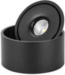 V-TAC Süllyeszthető COB LED mélysugárzó lámpa állítható, 28w, CCT, 2500lm, 25°, fekete, CRI>90, V-TAC, 23158 (23158)