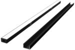 Ledline PRIME felületre szerelhető alumínium LED profil szett, 3m, fekete, opál fedlappal, LED line, LL-218048 (LL-218048)