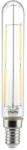 V-TAC LED izzó átlátszó filament T20 E14, 4w, 6500K, hideg fehér, 400lm, 300°, CRI>80, V-TAC, 212703 (212703)
