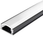 Optonica Alumínium profil LED szalaghoz, ezüst/fehér fedő, Optonica, 5185 (5185)