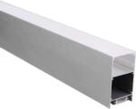 Optonica Alumínium profilú LED szalaghoz, ezüst/fehér fedő, Optonica, 15129 (15129)