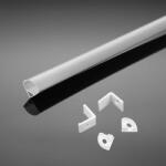 V-TAC VT-8123 Szerelőkészlet diffúzorral LED szalag PCB-hez 12 mm sarok 2000X15, 8X15, 8 mm fehér (3369)