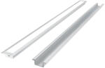 Ledline PRIME süllyeszthető LED profil szett ezüst - opál fedlappal, rögzítőkkel és végzárókkal, LED line, LL-203679 (LL-203679)